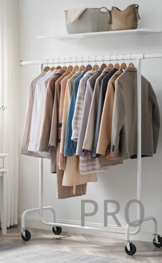 Perchero con Ruedas blanco