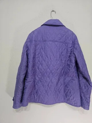 Chaqueta Barbour Morada Acolchada