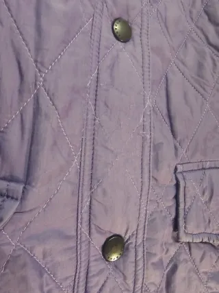 Chaqueta Barbour Morada Acolchada
