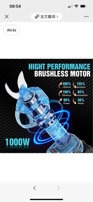 Tijeras Podar Eléctricas 40mm