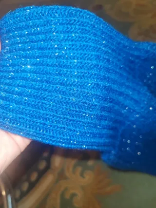 Jersey Morgan azul con brillos Talla M