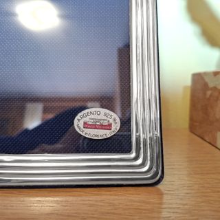 Cornice Argento 925 Foto 18x24 Anni '90