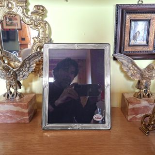 Cornice Argento 925 Foto 18x24 Anni '90