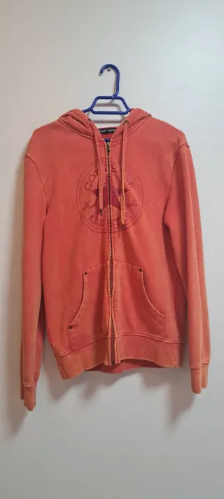 Sudadera Converse Vintage Naranja Talla L