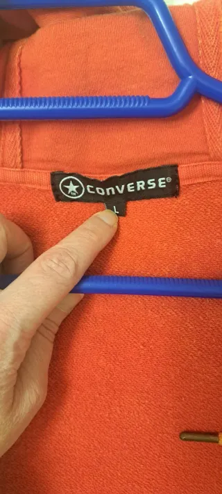 Sudadera Converse Vintage Naranja Talla L