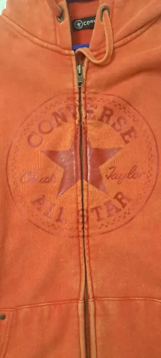 Sudadera Converse Vintage Naranja Talla L