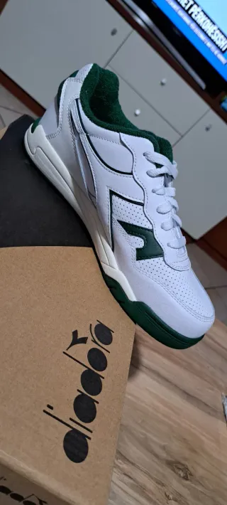 Scarpe Diadora uomo bianche e verdi taglia 41