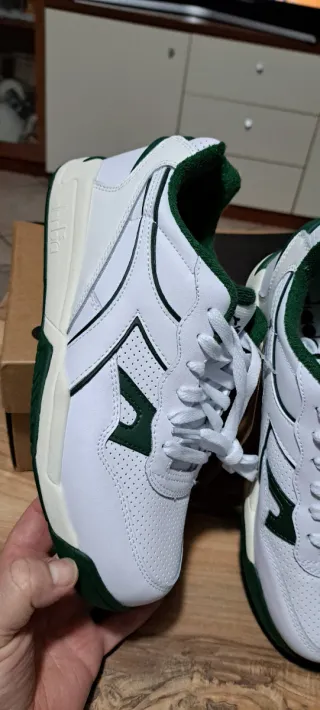 Scarpe Diadora uomo bianche e verdi taglia 41