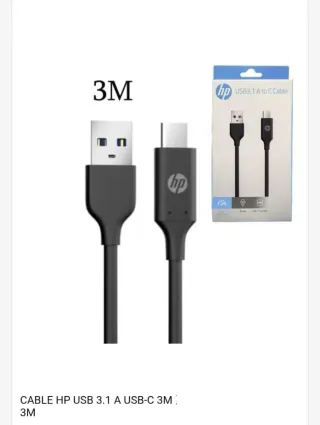 Cable HP USB 3.1 A-C 3M