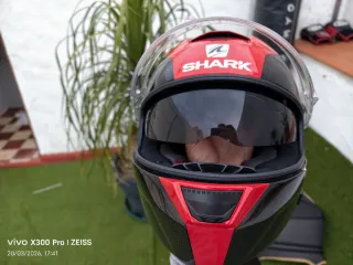 Casco Shark Speed-R Carbon Skin Rojo