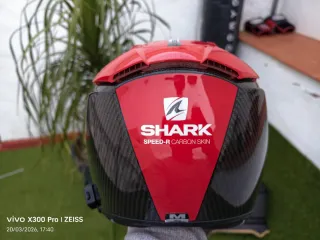 Casco Shark Speed-R Carbon Skin Rojo