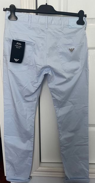 Pantalón slim fit 29x32 L. Emporio Armani azul