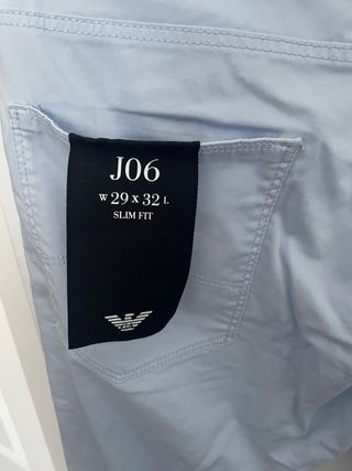 Pantalón slim fit 29x32 L. Emporio Armani azul