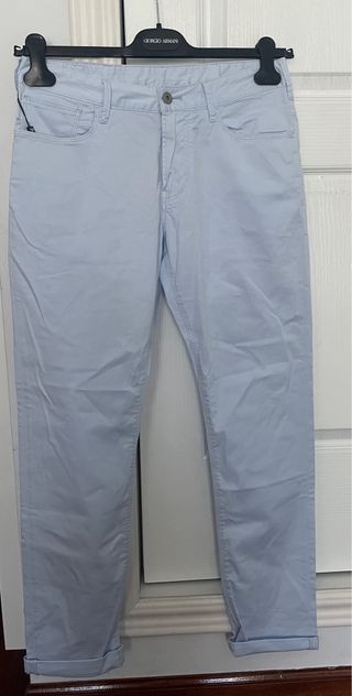 Pantalón slim fit 29x32 L. Emporio Armani azul