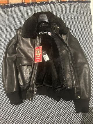 Giacca Schott 184 SM Pelle Nera