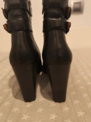 Botines Pikolinos Negros Tacon Hebillas
