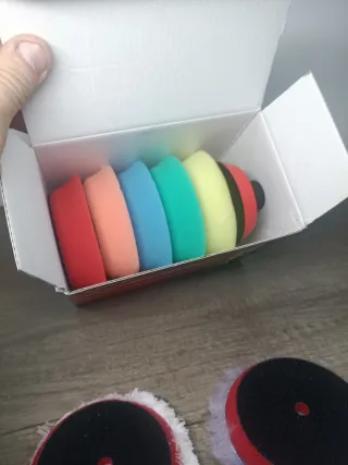 SPTA 9 piezas pulido esponja 25/50/80mm