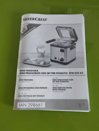 Mini freidora SilverCrest con set fondue