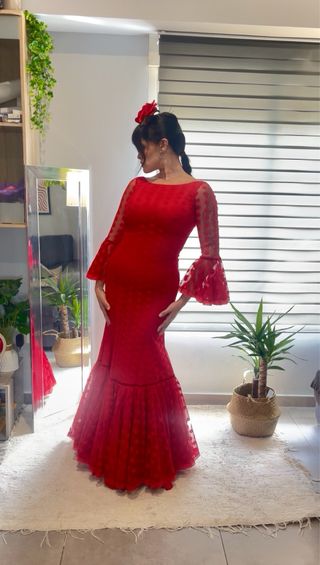 Traje de Flamenca Rojo