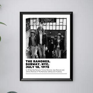 The Ramones Quadro con stampa musica vintage rock
