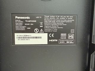 Panasonic 49” 4K Smart TV TX-49FX550E