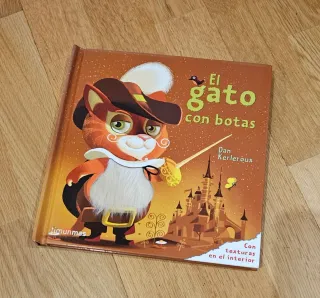 Libro infantil con texturas El Gato con Botas