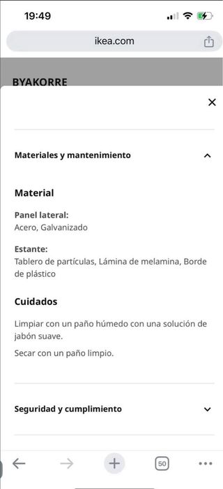 Estantería Ikea BYAKORREA nueva
