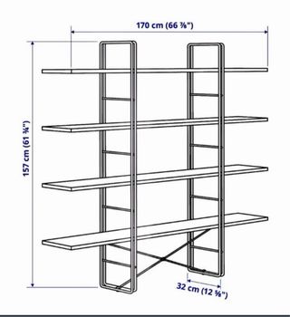 Estantería Ikea BYAKORREA nueva