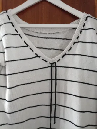 Jersey rayas blanco y negro
