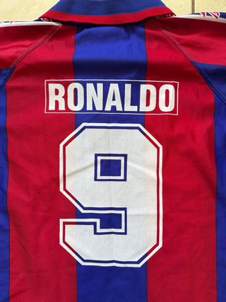 FC Barcelona 96-97 Ronaldo 9 Vintage Shirt Kappa