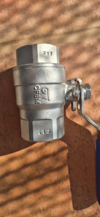 Válvula de bola 1" Inox DN25 PN63 1000 WOG