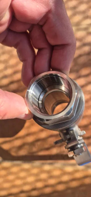 Válvula de bola 1" Inox DN25 PN63 1000 WOG