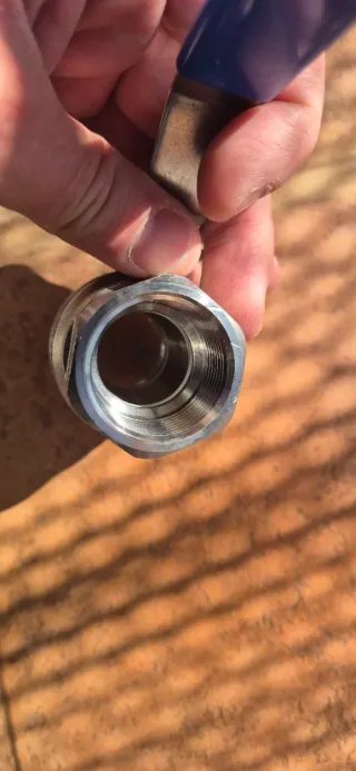 Válvula de bola 1" Inox DN25 PN63 1000 WOG