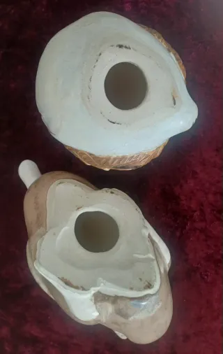 Figuras de patos esmaltados