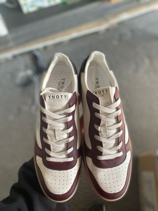 Sneakers YNOT Uomo 43 Bianco/Bordeaux Nuove