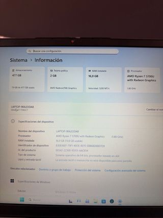 Portátil Lenovo Gris/Plateado