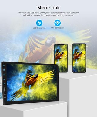 Radio 1DIN 9 CarPlay Android Auto Inalámbrico