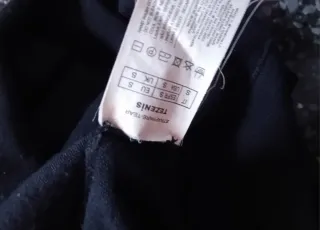 Vestito Tezenis nero manica corta