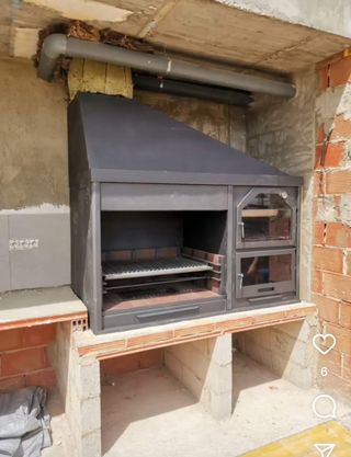 Barbacoa con parrilla y horno ñp-434