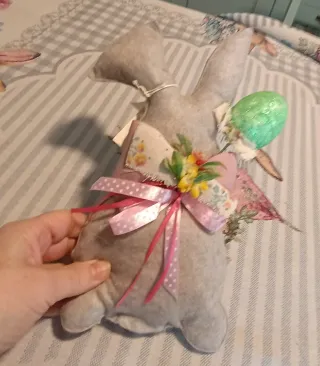 Coniglietto Pasquale Decorazione Stoffa