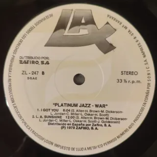 Vinilo War - Platinum Jazz (2 Discos)
