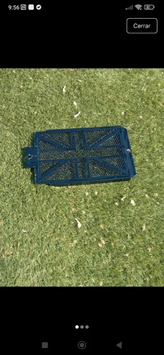 Protector radiador Triumph Union Jack