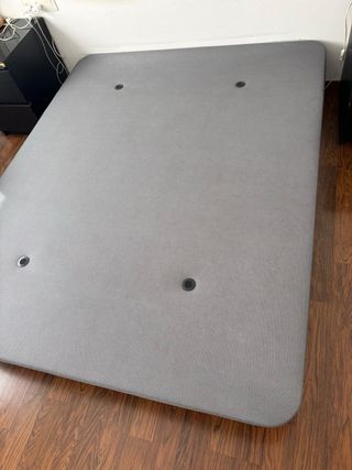 Somier de tela gris 150x190