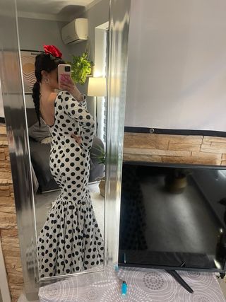 Traje de flamenca lunares