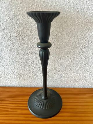 Juego 3 Candelabros Metal Negro