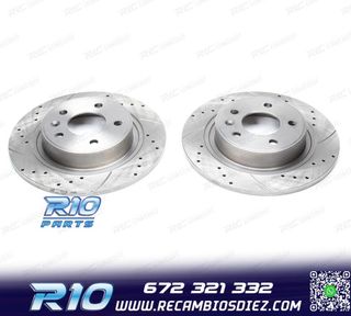 DISCOS DE FRENO PARA CITROEN PERFORADOS RANURADOS