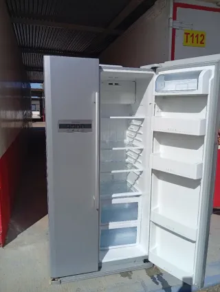 Frigorífico americano Haier plateado