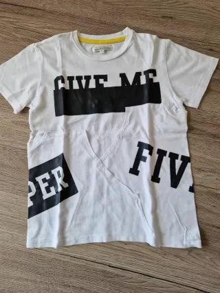T-shirt Piazza Italia bianca con stampa Taglia 7/8