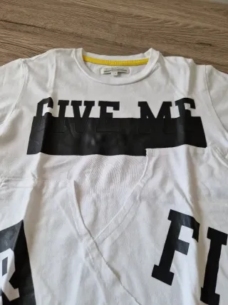 T-shirt Piazza Italia bianca con stampa Taglia 7/8