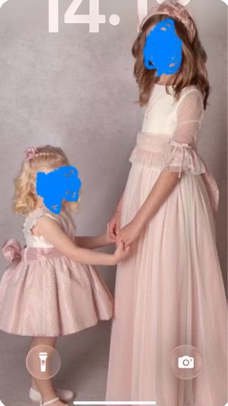 Abito Comunione Francis Montesinos Rosa/Bianco